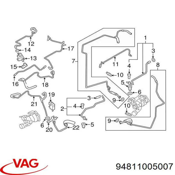 Купити 94811005004 Porsche Вакуумний насос