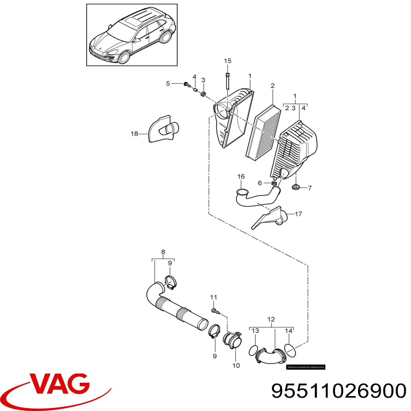  Porsche 95511026900 ціна, від 22.84 USD