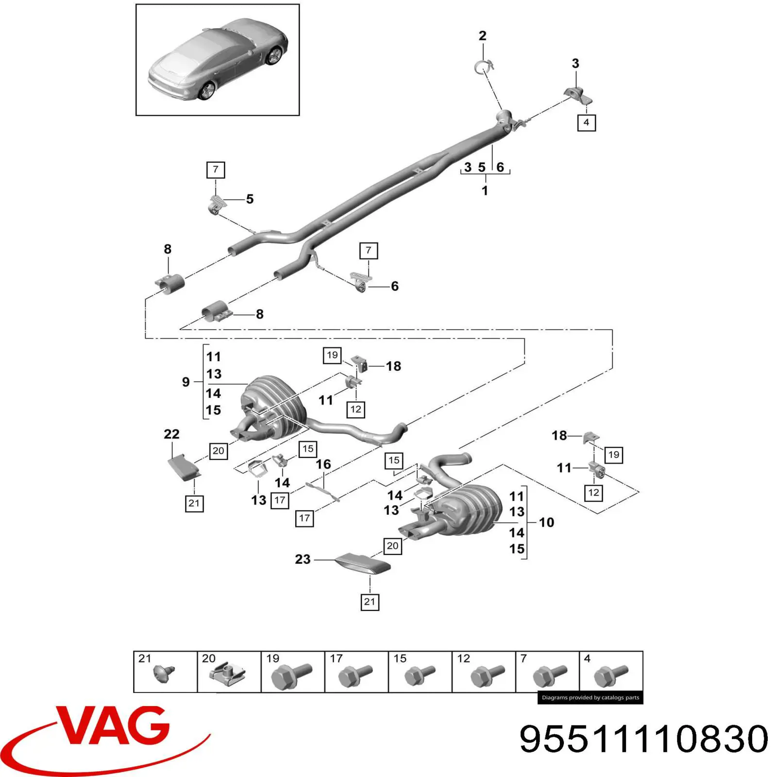 95511110830 Porsche 