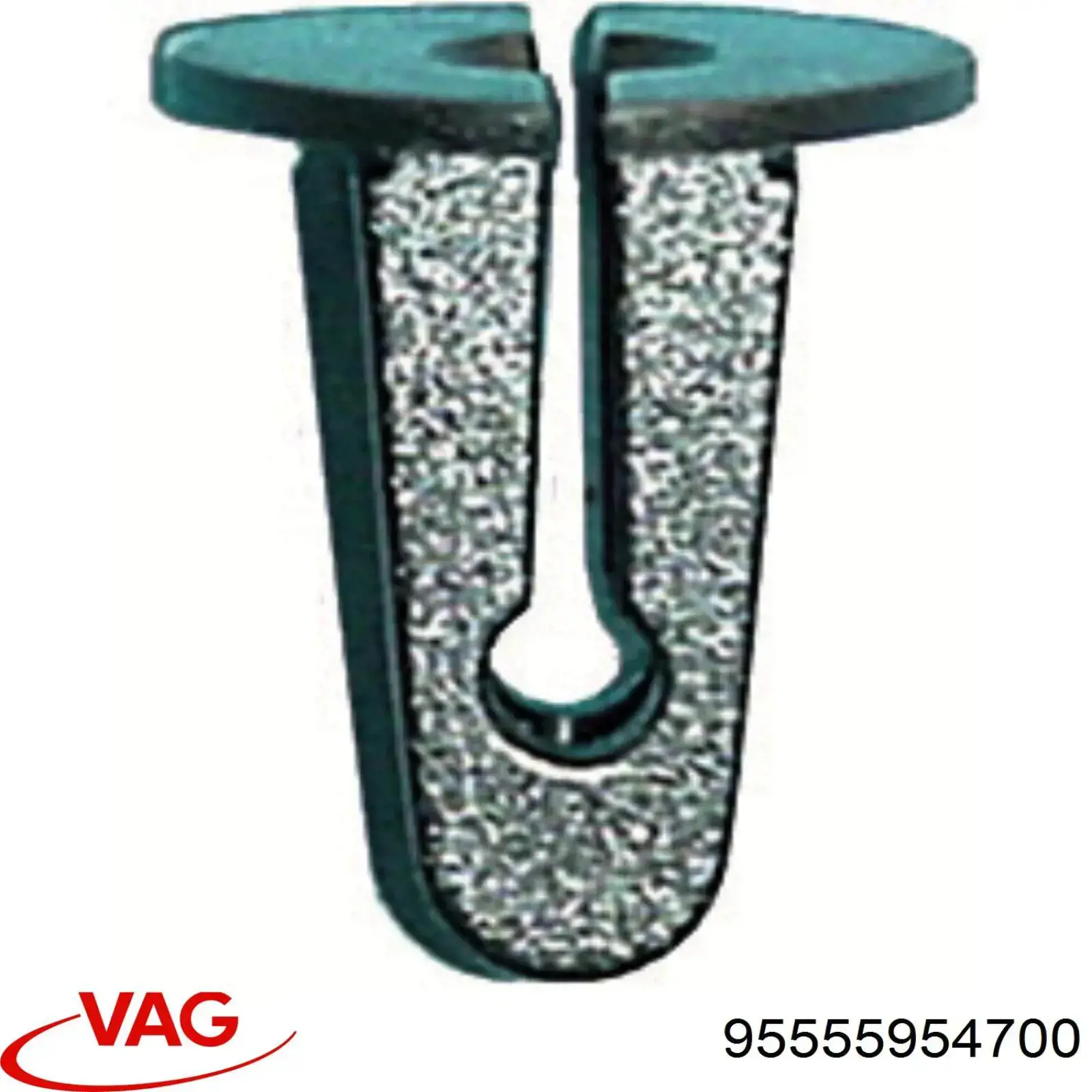 Пістон (кліп) кріплення накладок порогів 7L0853547 VAG