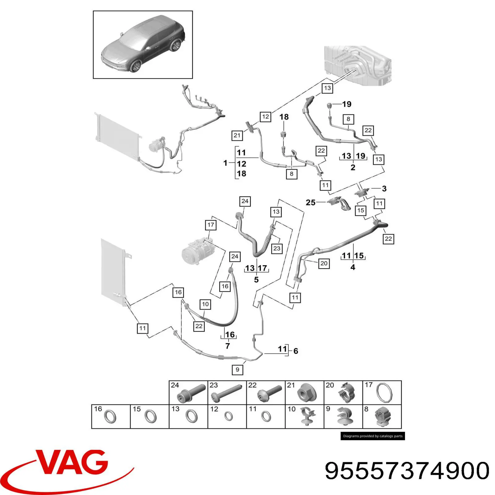  Porsche 95557374900 ціна, від 11.79 USD