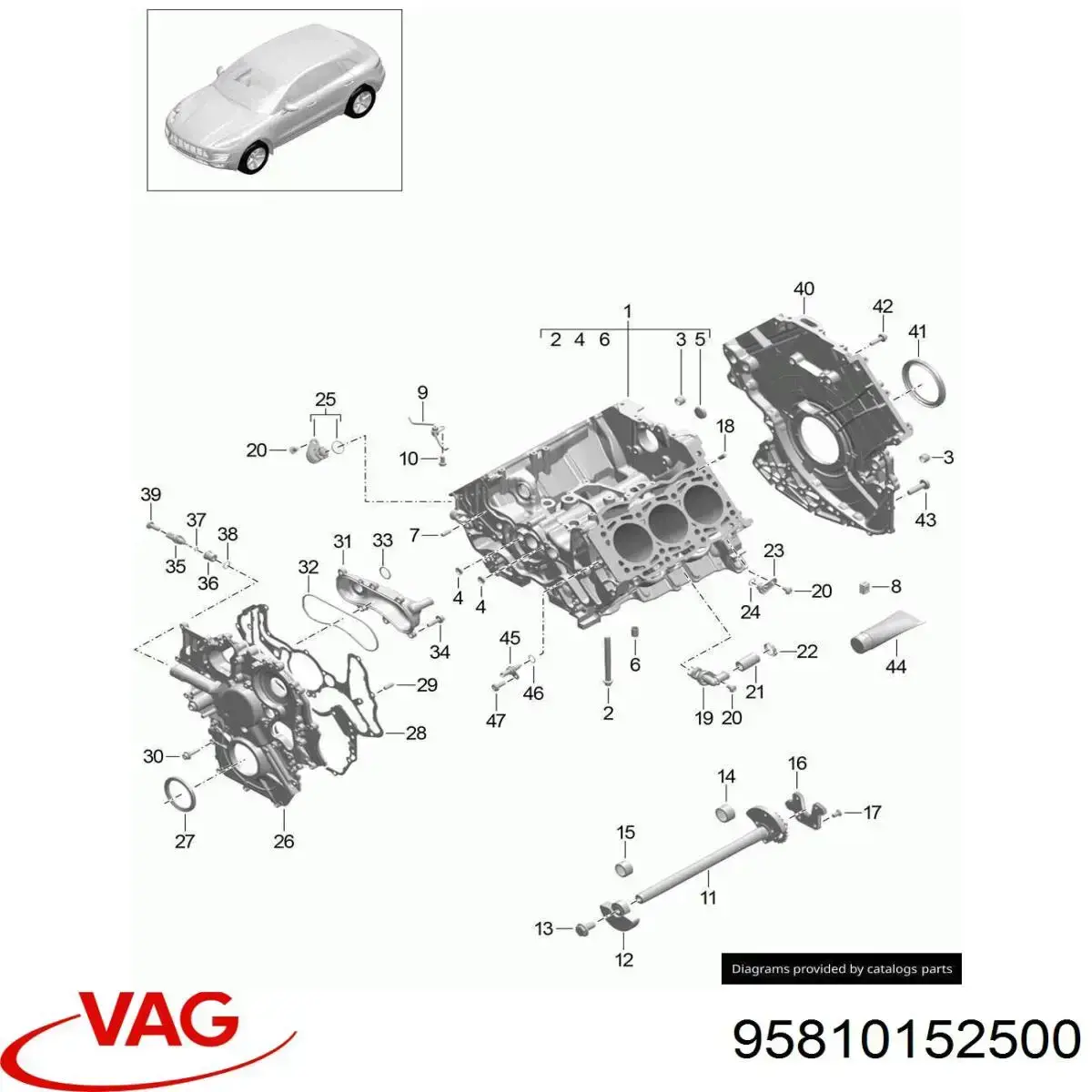 95810152500 Porsche 