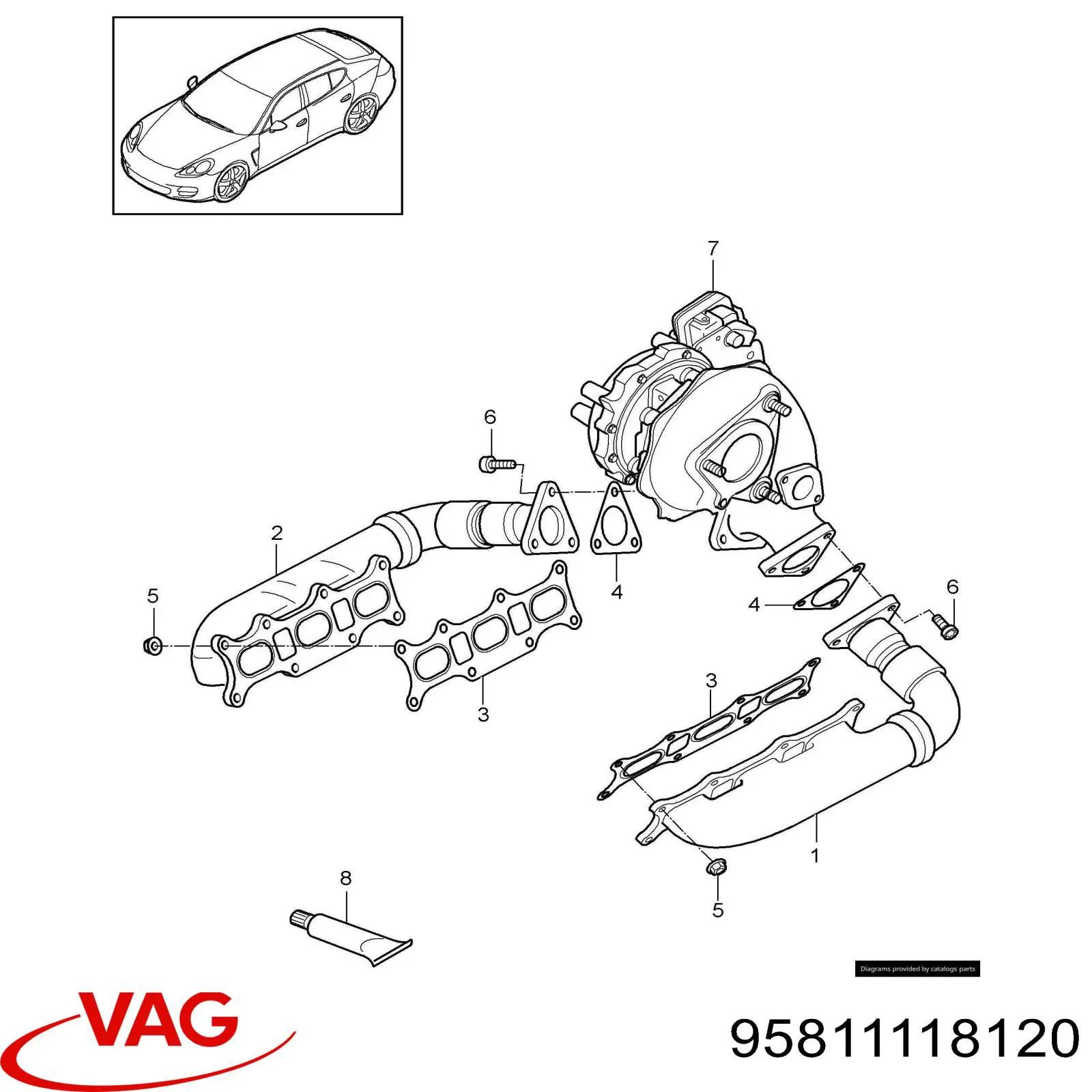 Купити 95811118120 Porsche 