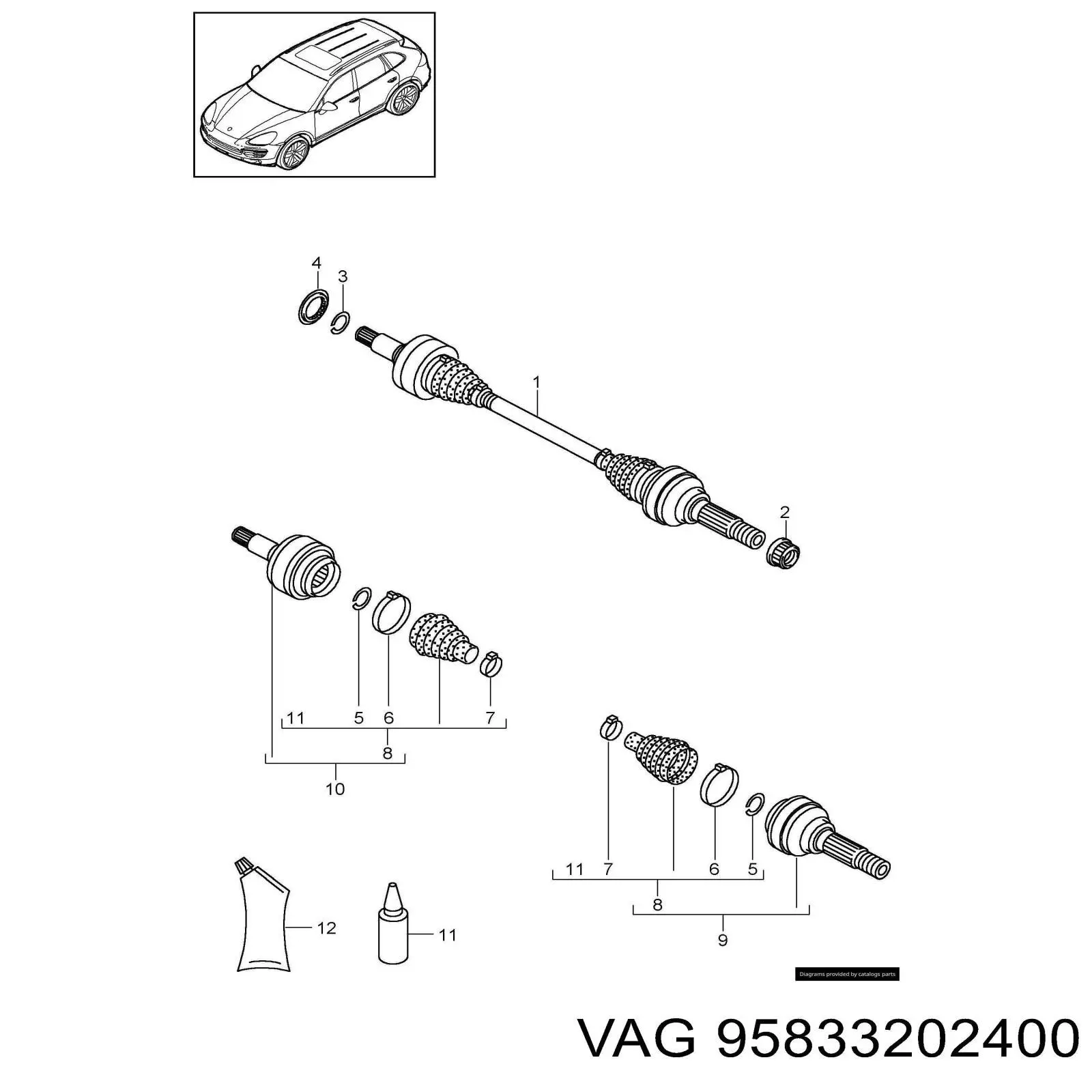  95833202400 VAG