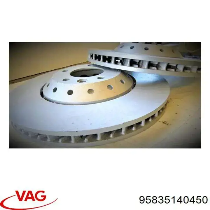 Диск переднього гальма VAG 95835140450 ціна, від 321.03 USD