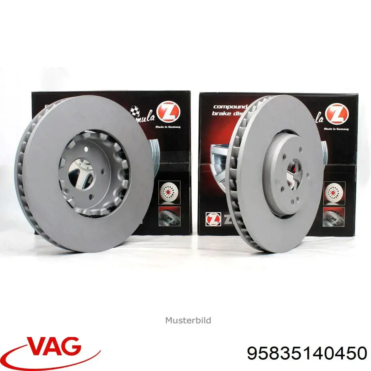 95835140450 VAG Гальмо дискове переднє