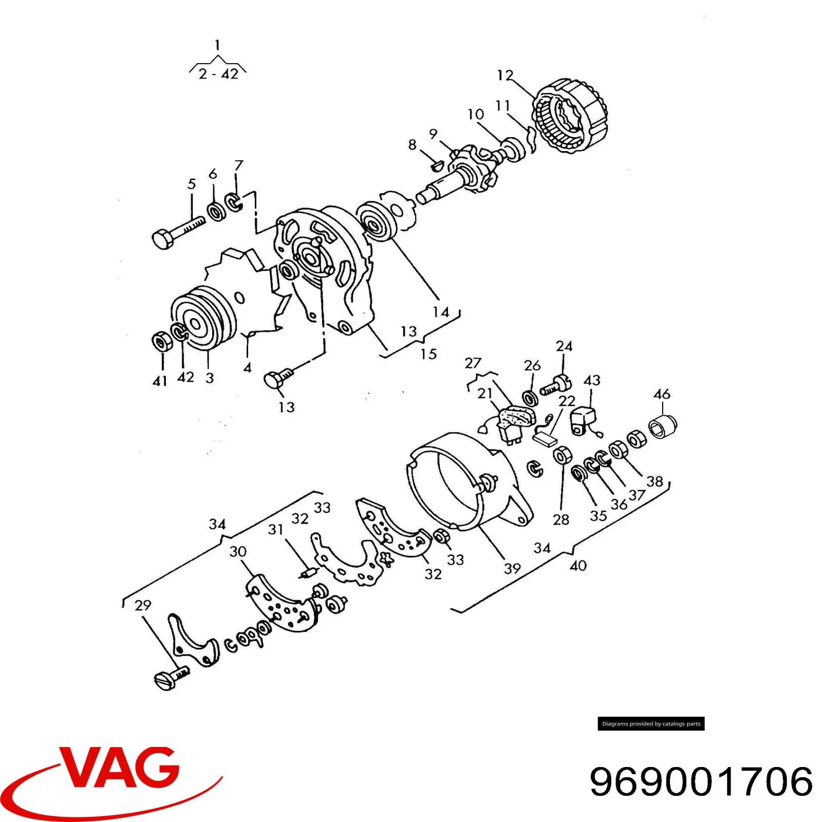 Купити 969001706 VAG 