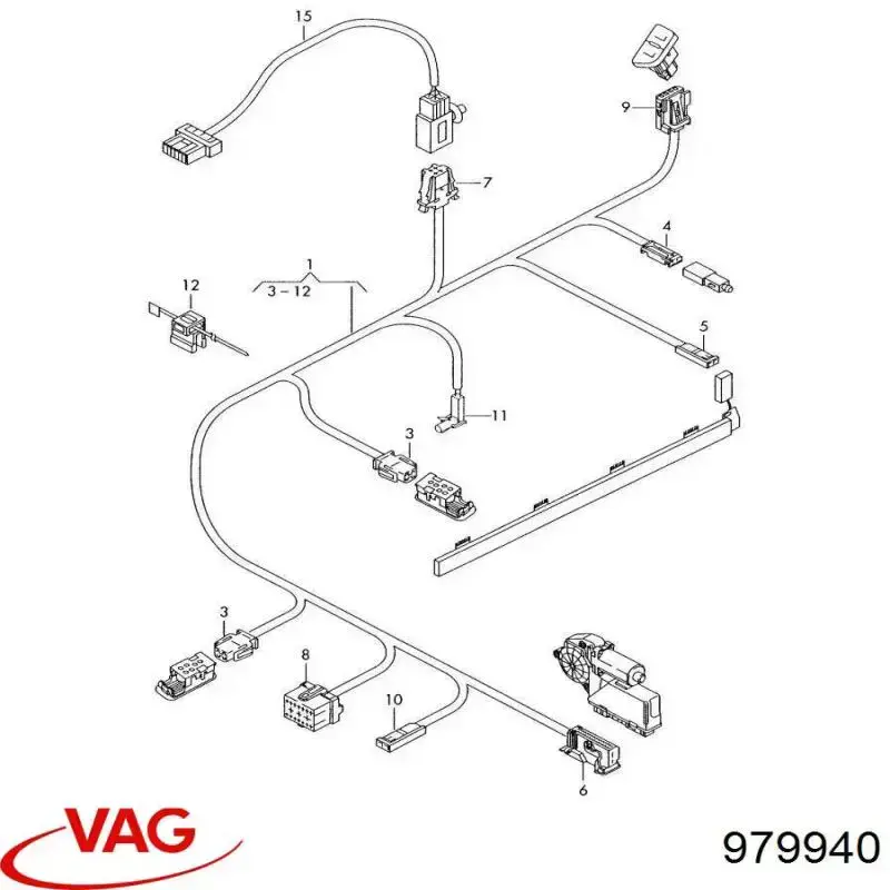  VAG 979940 ціна, від 3.62 USD