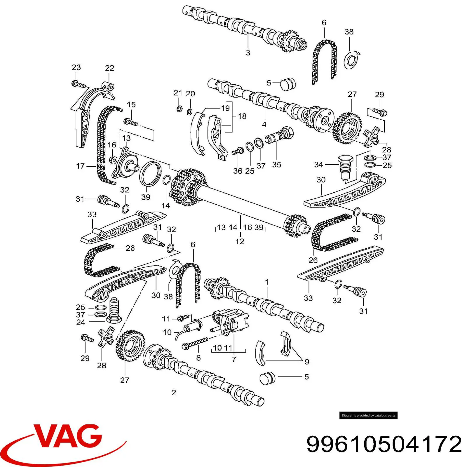99610504172 VAG Гідрокомпенсатор