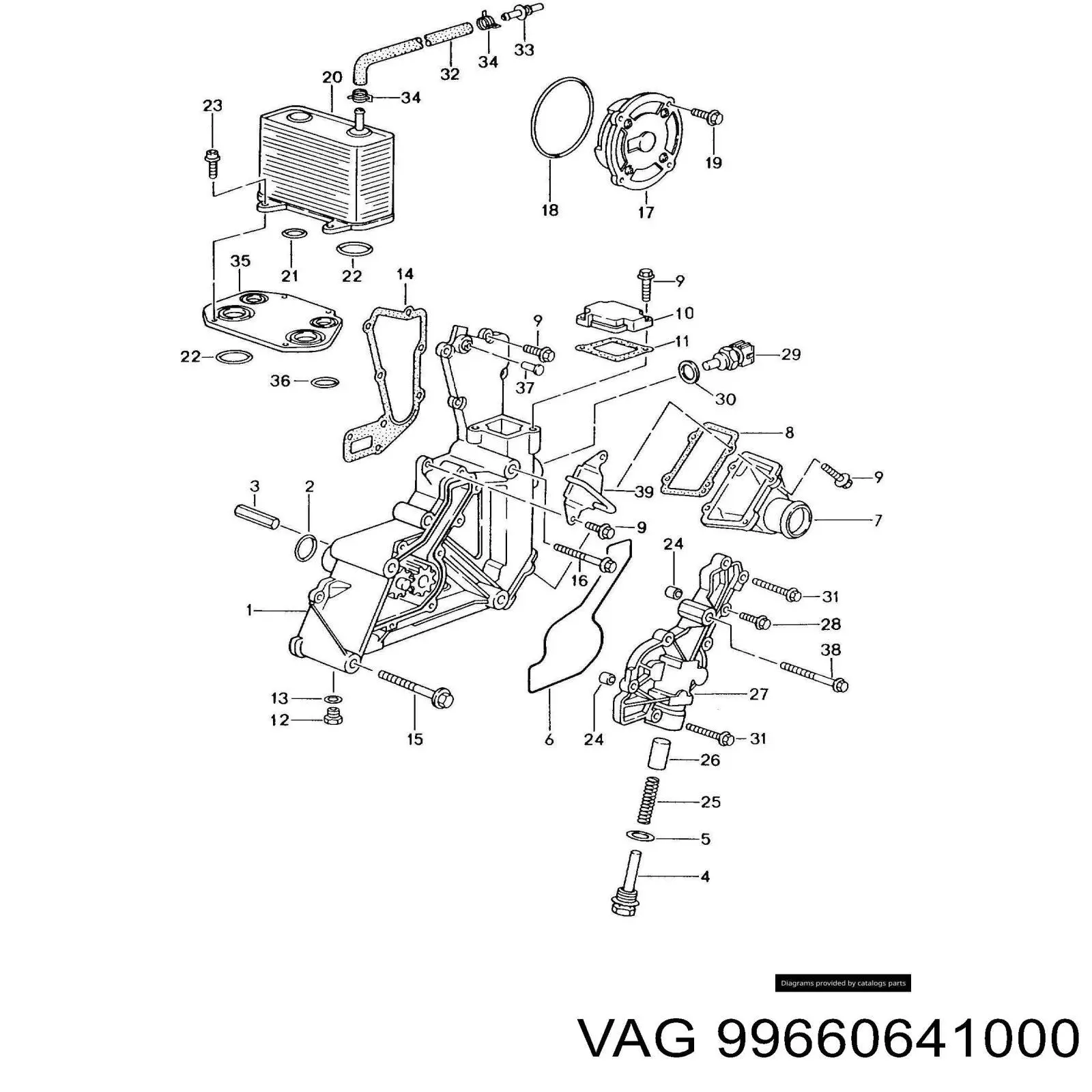 Датчик температури охолоджуючої рідини 99660641000 VAG