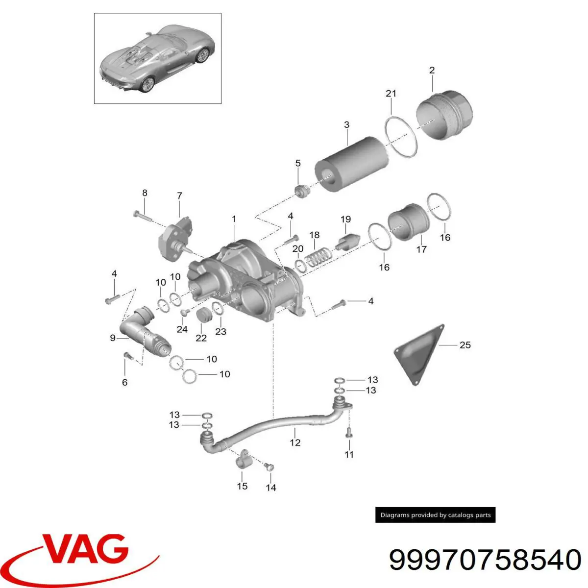 Купити 99970758540 Porsche 