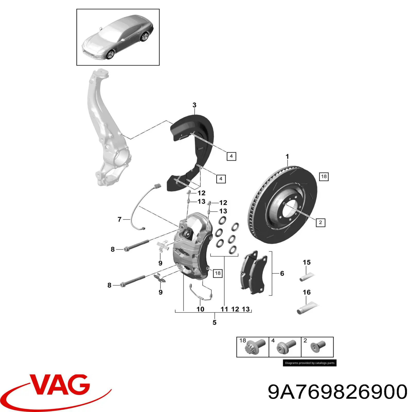 9A769826900 VAG 
