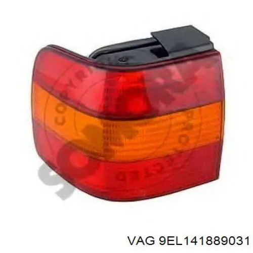 Задня ліва зовнішня фара VAG 9EL141889031 ціна, від 17.10 USD