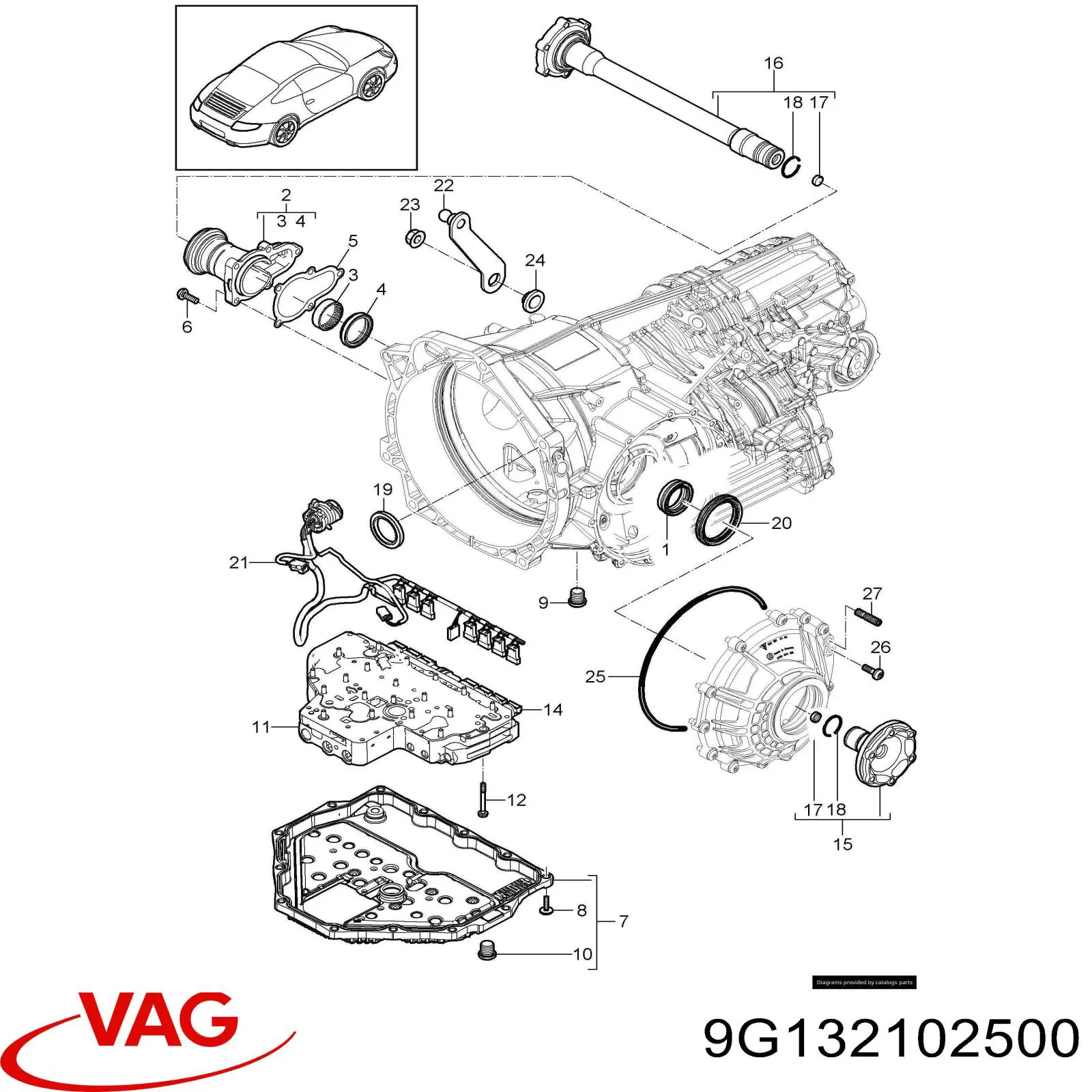  VAG 9G132102500 ціна, від 38.01 USD