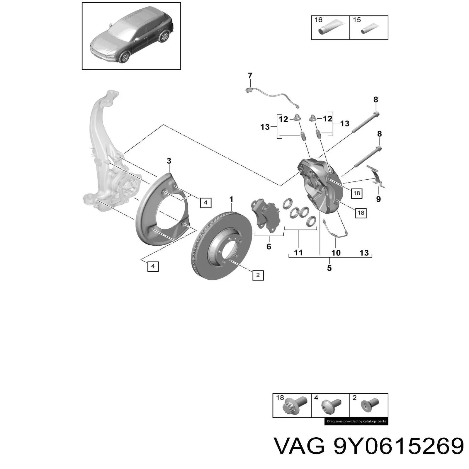 9Y0615269 Porsche 