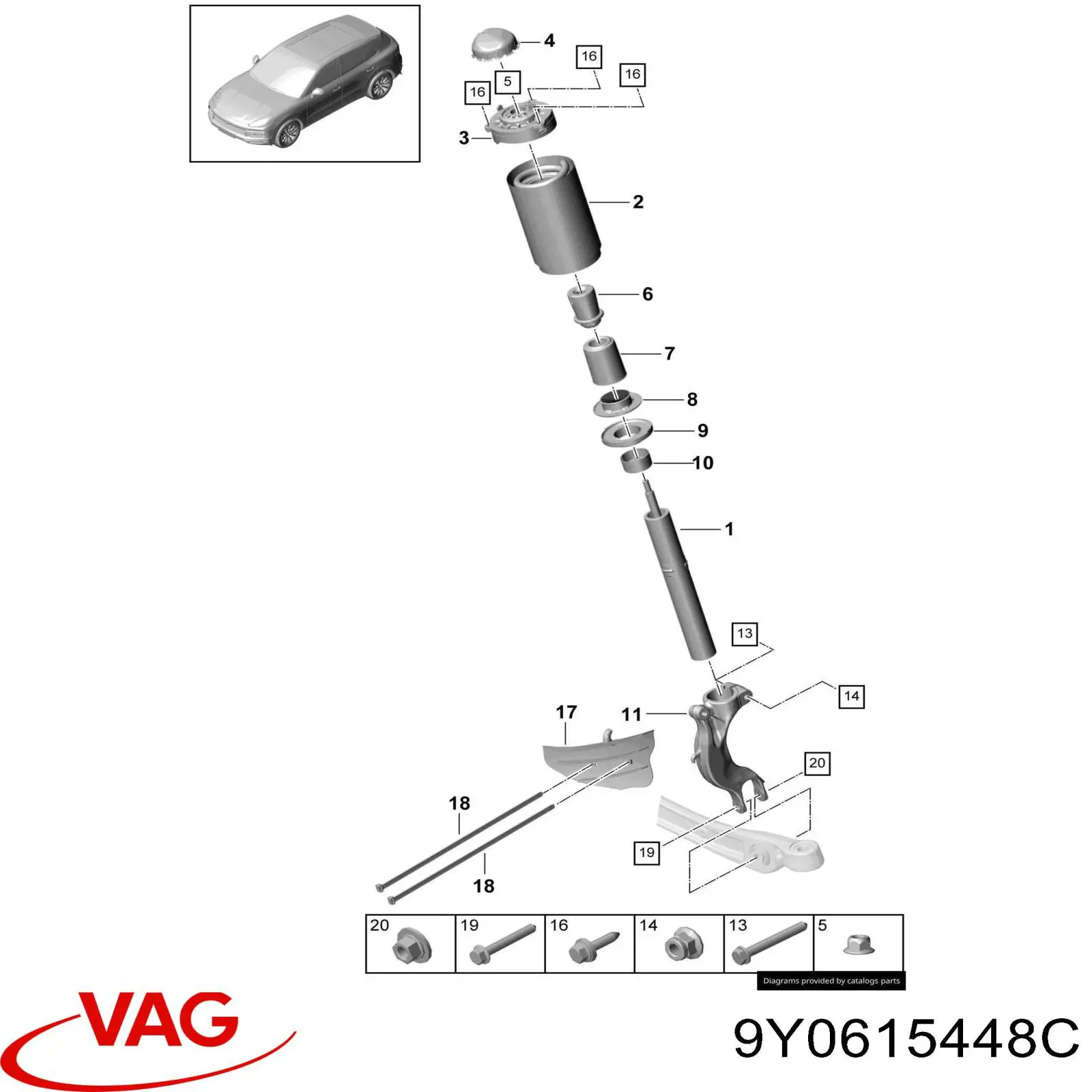 VAG 9Y0615448C ціна, від 19.00 USD
