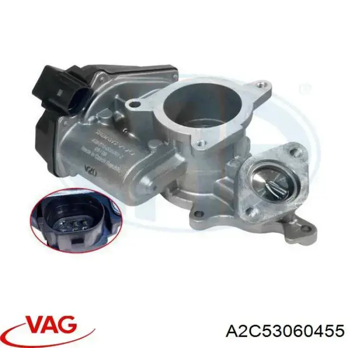 Байпасний клапан EGR, рециркуляції газів A2C53060455 VAG