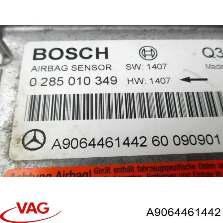 Модуль-процесор керування подушки безпеки VAG A9064461442 ціна, від 7.73 USD