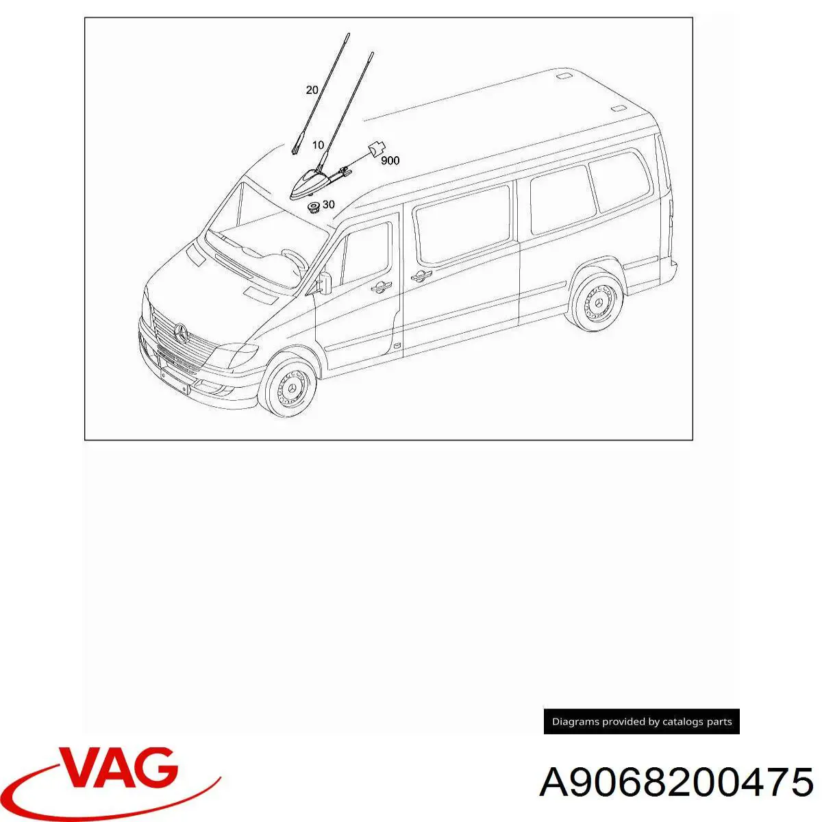 Купити Антена Mercedes Sprinter II 3-t 906