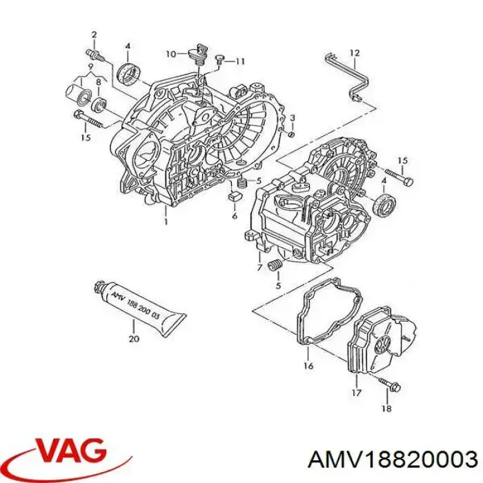 Герметик прокладковий AMV18820003 VAG