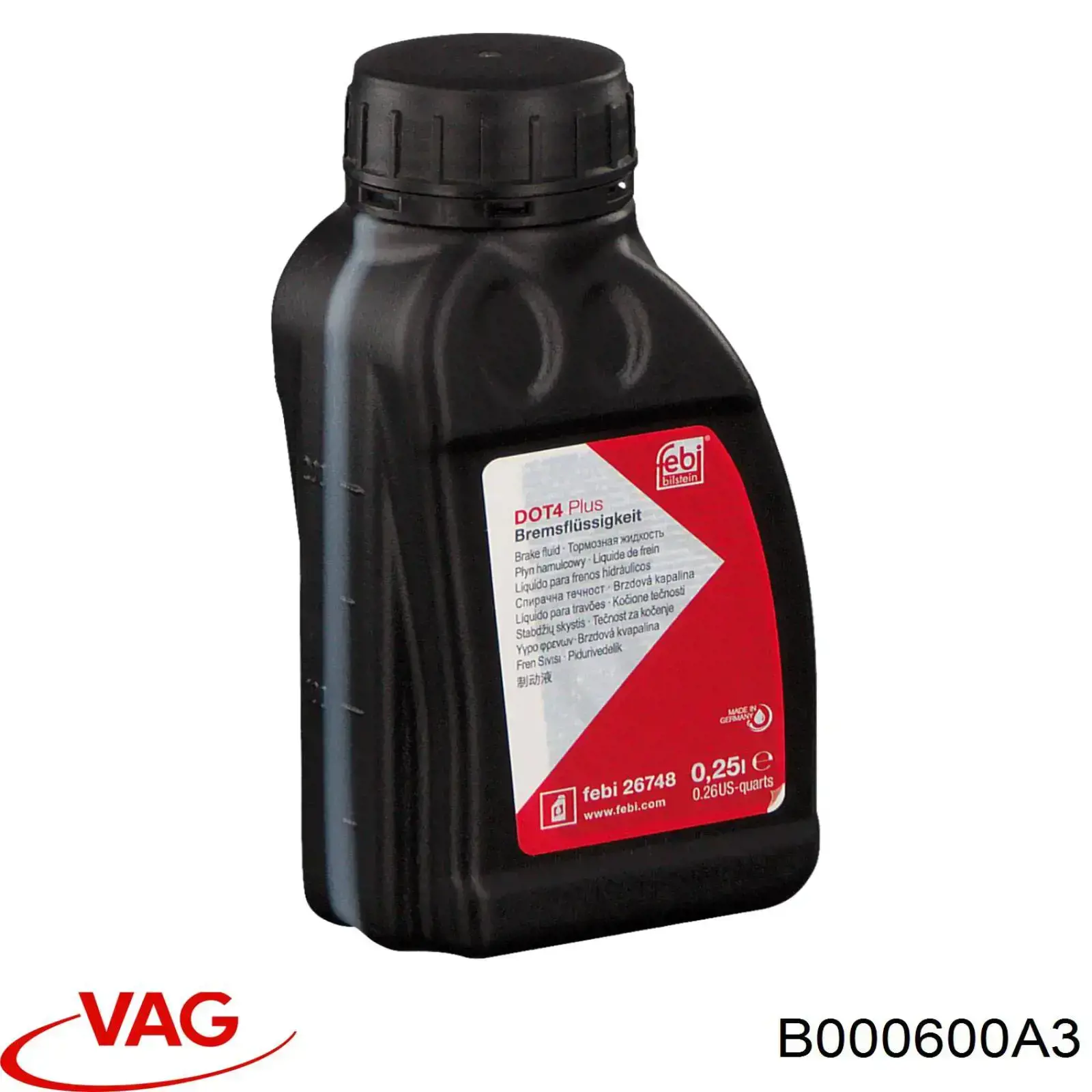 Рідина гальмівна VAG B000600A3 ціна, від 11.12 USD