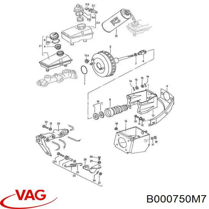 Рідина гальмівна VAG B000750M7 ціна, від 212.41 USD