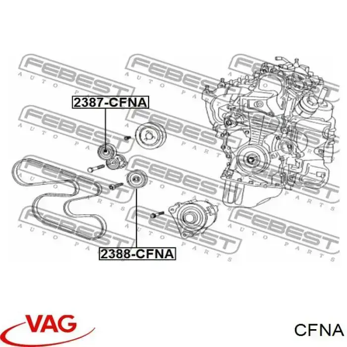 CFNA VAG Мотор в зборі