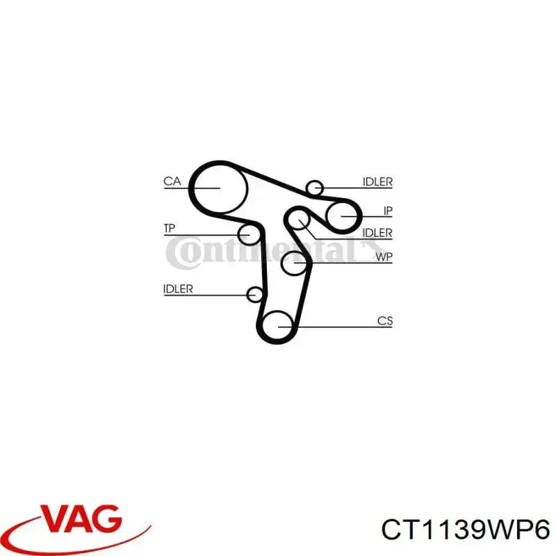 Купити CT1139WP6 VAG ГРМ ремень