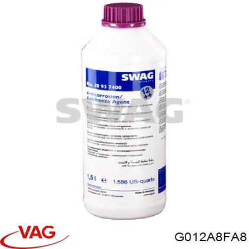 Антифріз концентрат VAG G012A8FA8 ціна, від 35.73 USD