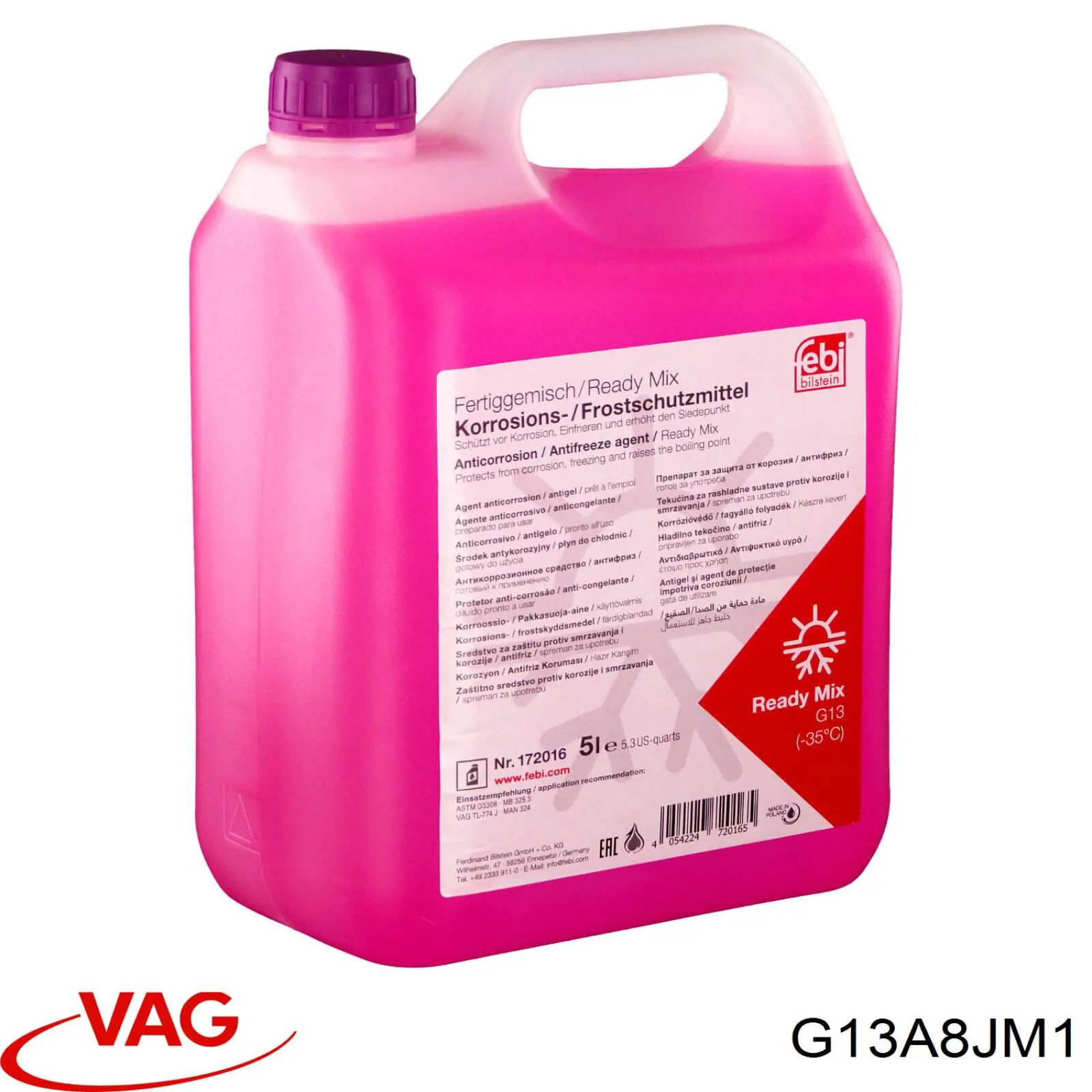 G13A8JM1 VAG Охолоджуюча рідина