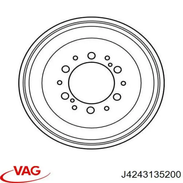 J4243135200 VAG барабан гальмівний задній