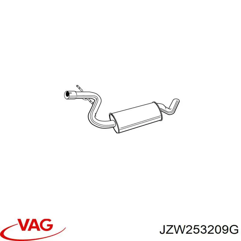 Глушник VAG JZW253209G ціна, від 56.88 USD