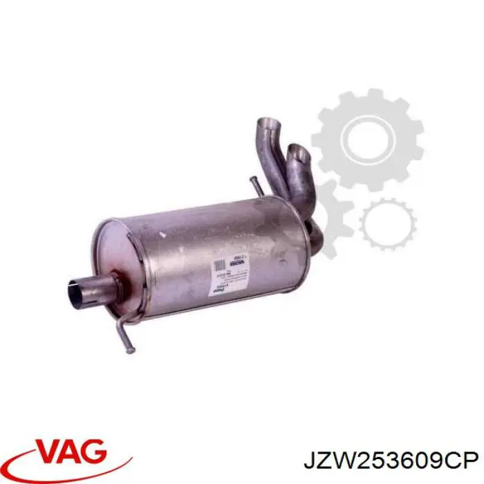 JZW253609CP VAG Глушилка задня