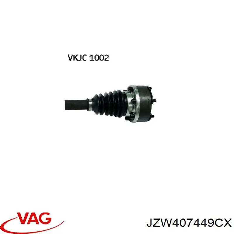 Купити JZW407449CX VAG Ліва піввісь