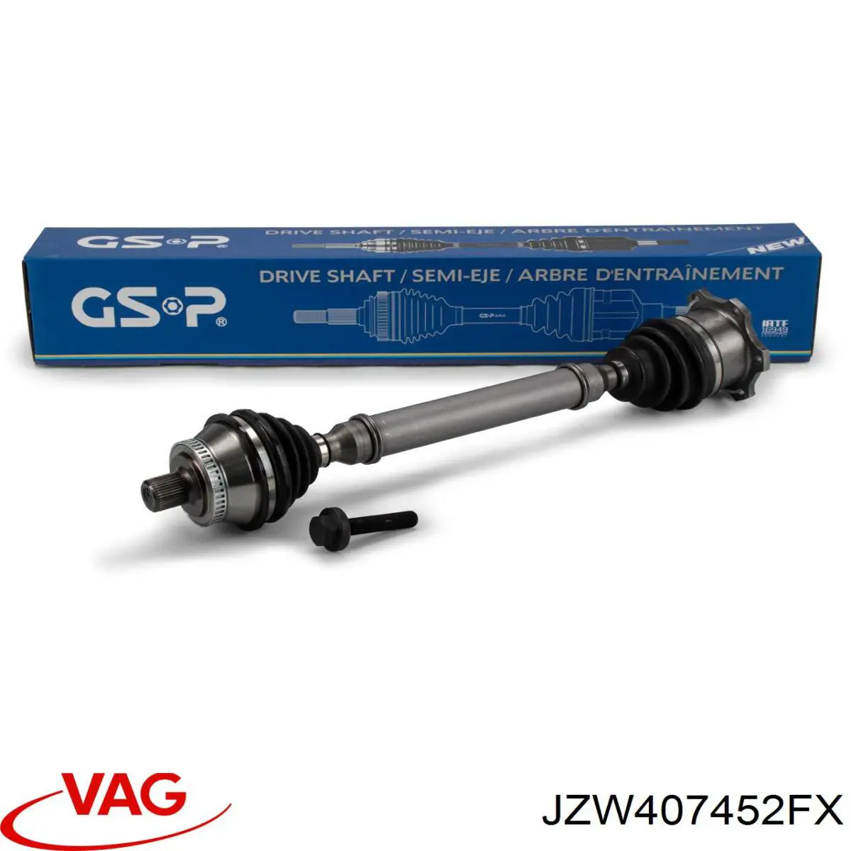 Піввісь передня, права VAG JZW407452FX ціна, від 35.27 USD
