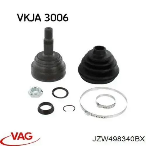 Купити JZW498340BX VAG Шарнір приводу зовнішній