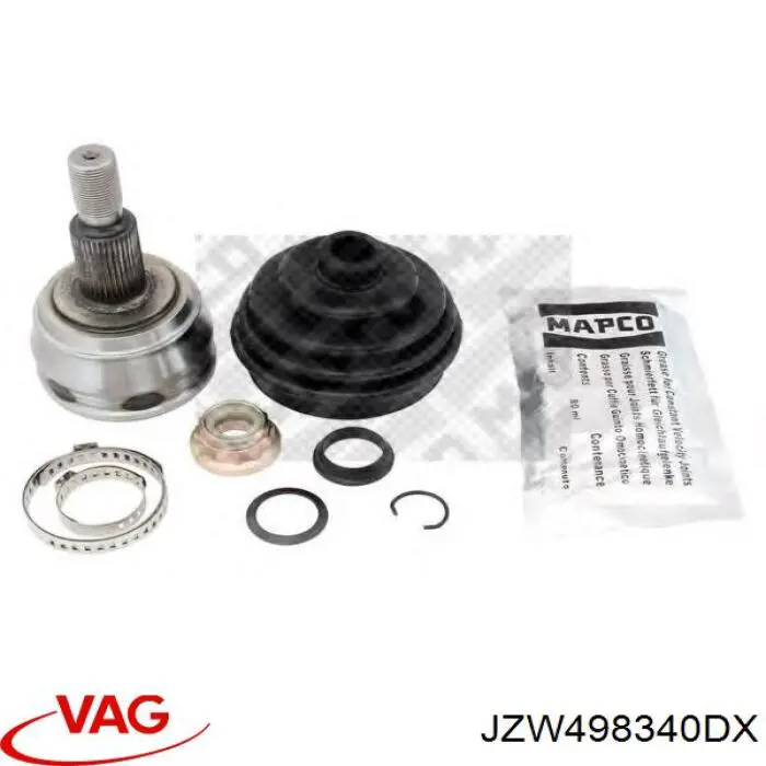 Купити JZW498340DX VAG Шарнір приводу зовнішній