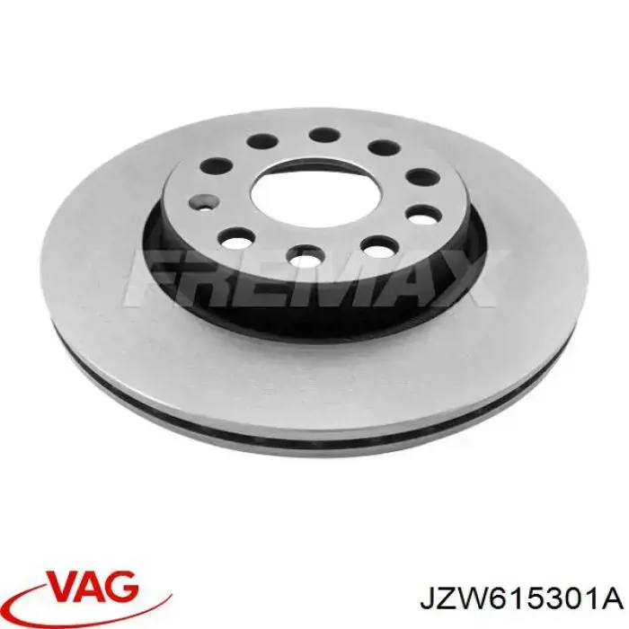 Диск гальмівний передній VAG JZW615301A