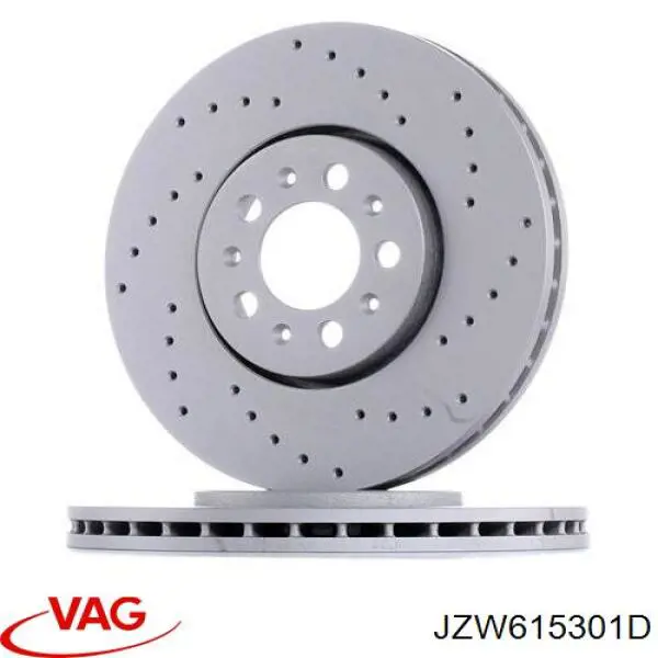 Гальмівні диски передні JZW615301D VAG