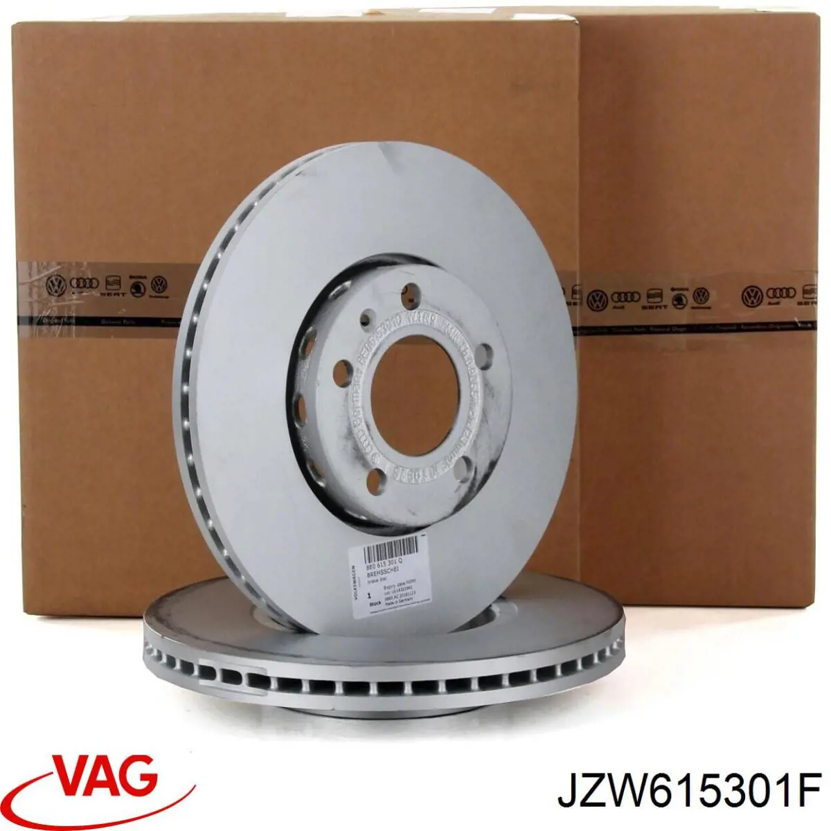 Диск переднього гальма VAG JZW615301F ціна, від 45.47 USD