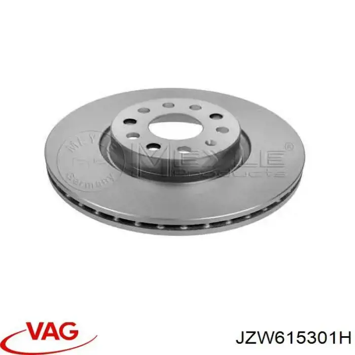 Диск переднього гальма VAG JZW615301H ціна, від 12.67 USD