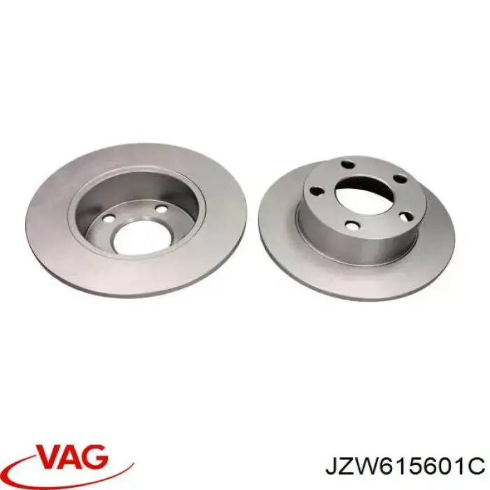 JZW615601C VAG диск гальмівний задній