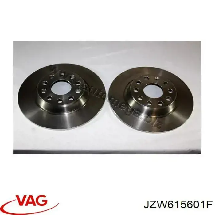 Купити JZW615601F VAG Диск заднього гальма