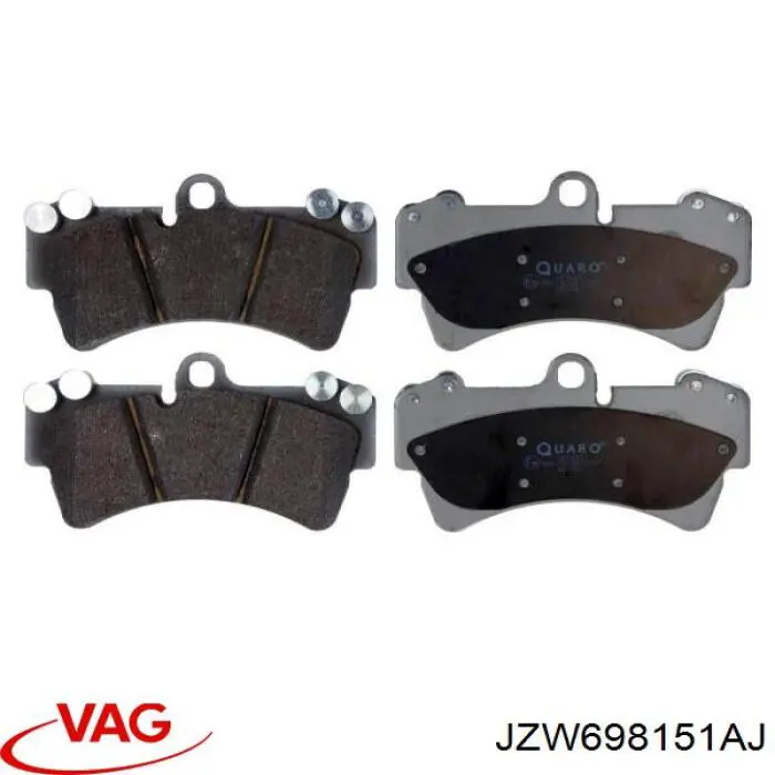 JZW698151AJ VAG Передні гальмівні колодки