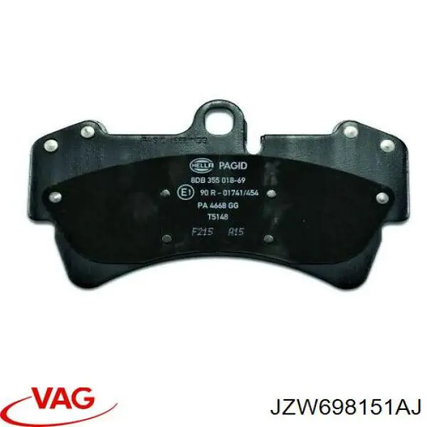 Гальмівні колодки VAG JZW698151AJ ціна, від 0.03 USD