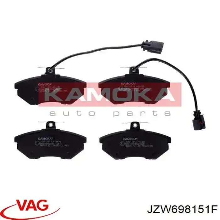 Купити JZW698151F VAG Колодки гальмівні передні, дискові