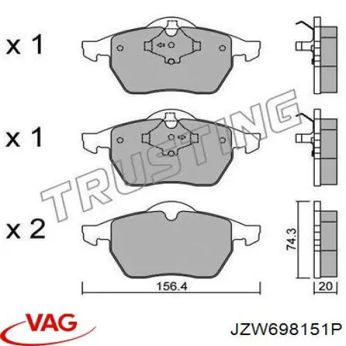  JZW698151P VAG