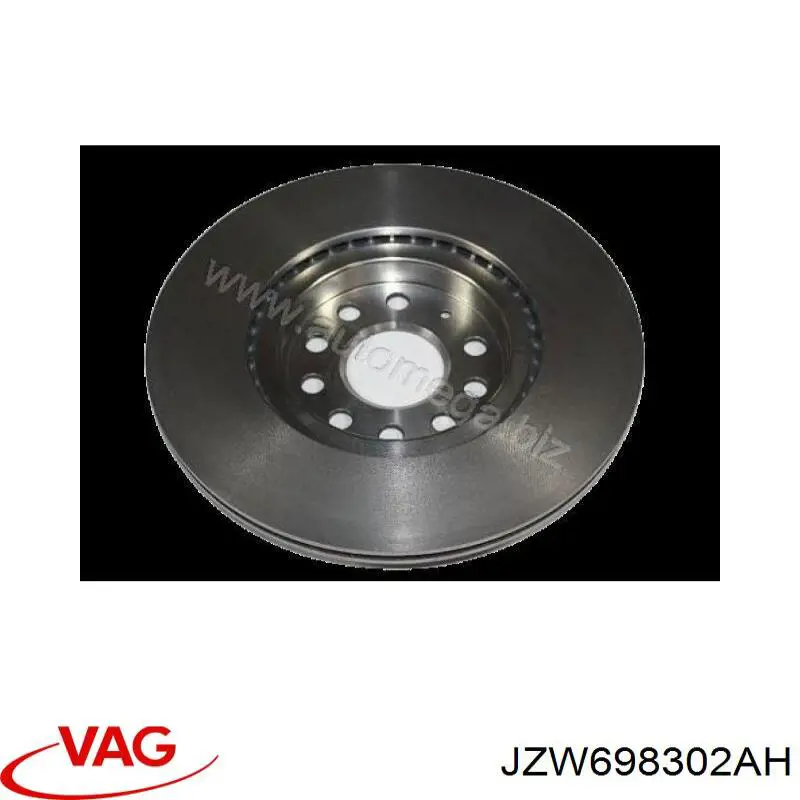 Диск переднього гальма VAG JZW698302CF ціна, від 226.93 USD
