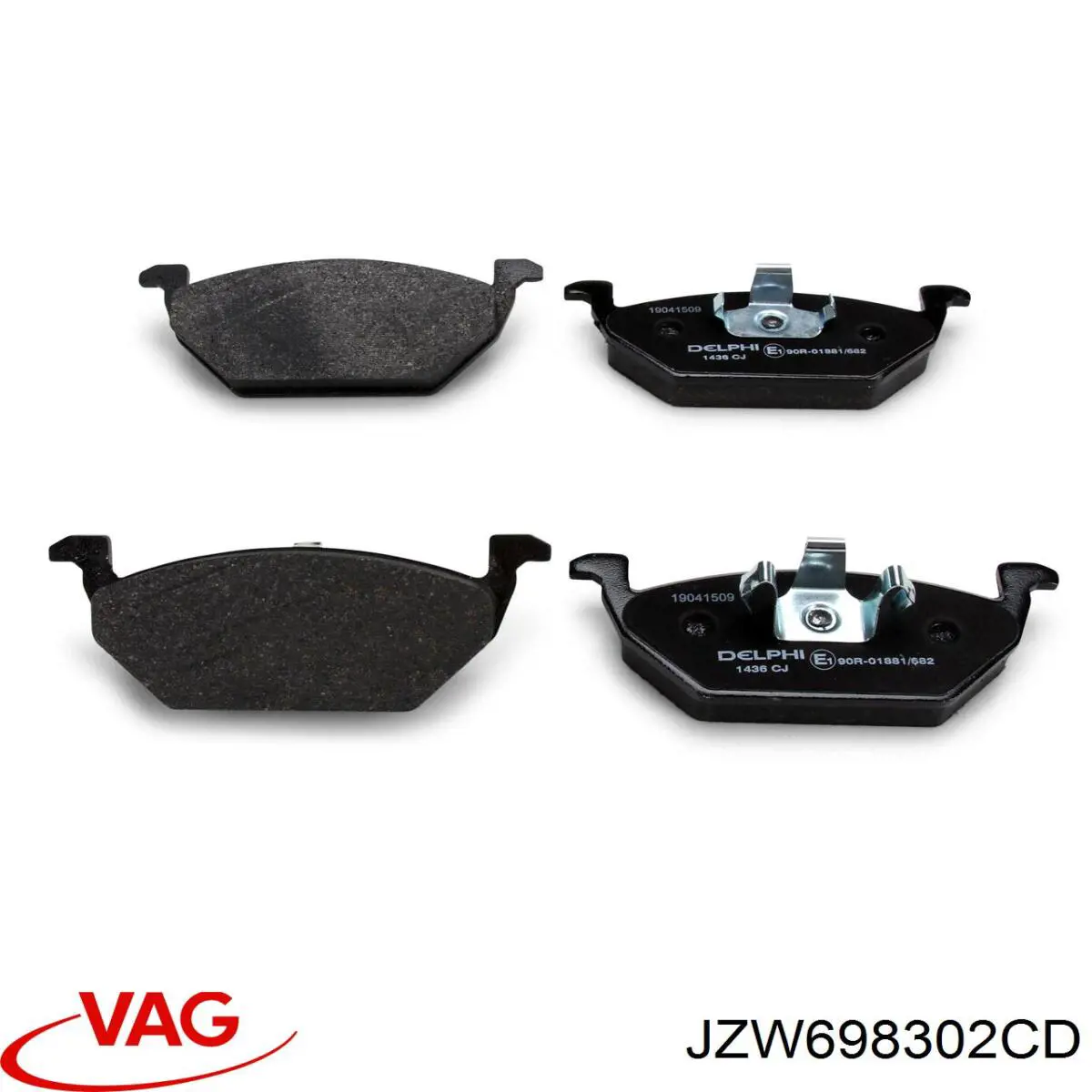 Гальмівні диски передні JZW698302CD VAG