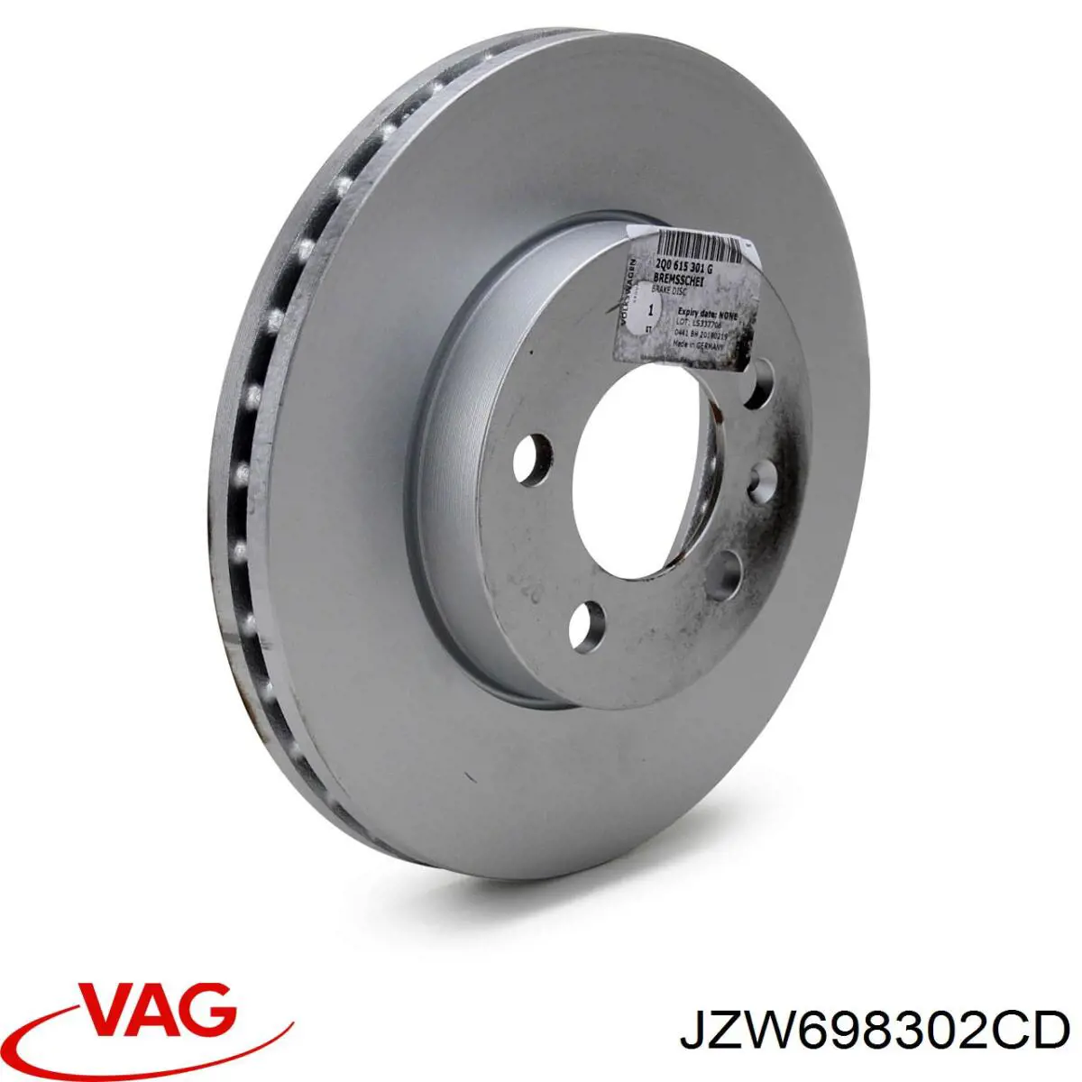 Диск гальмівний передній VAG JZW698302CD